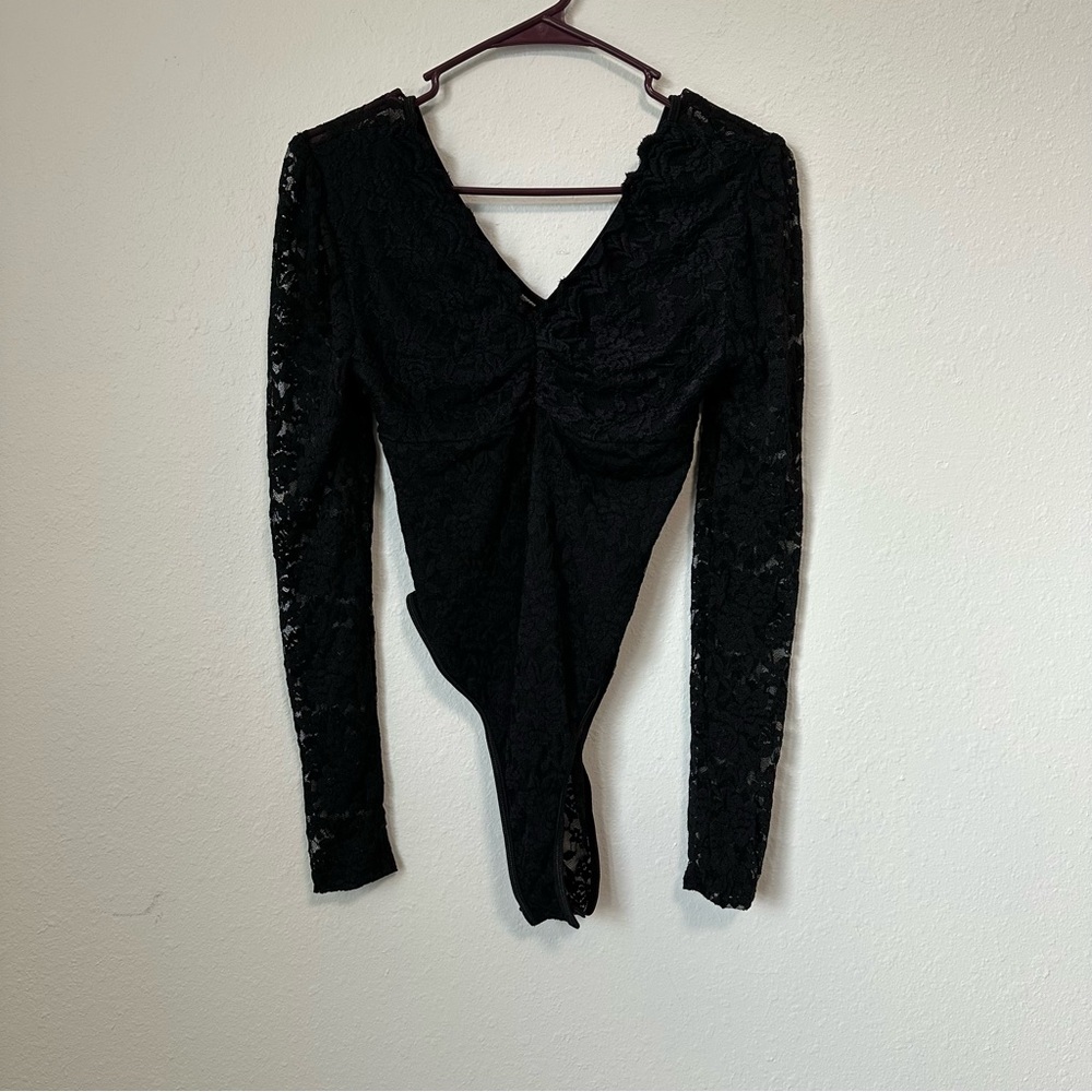 Women’s Black Lace Bodysuit Size Medium